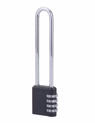 Cadenas à combinaison Compact 04, 4 chiffres, intérieur, anse haute  acier, 40mm, noir – THIRARD