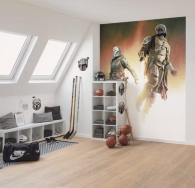 Papier peint panoramique sur intissée de Komar – Star Wars The Mandalorian Flight – Taille: 200 x 250 cm