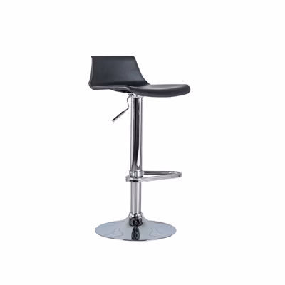 Fred Tabouret en polypropylène noir Lot de 2 pcs