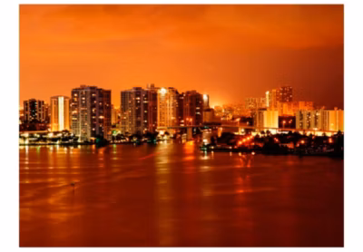 Papier peint intissé panoramique ville et architecture welcome to miami 250×193 cm