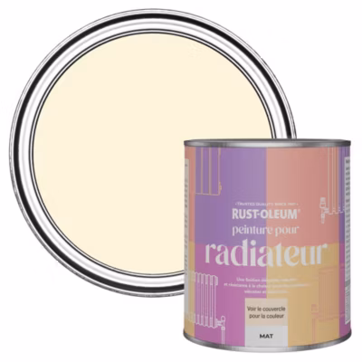 Peinture Crème pour Radiateur, Finition Mate – RUST-OLEUM – Crème Fouettée 750ml