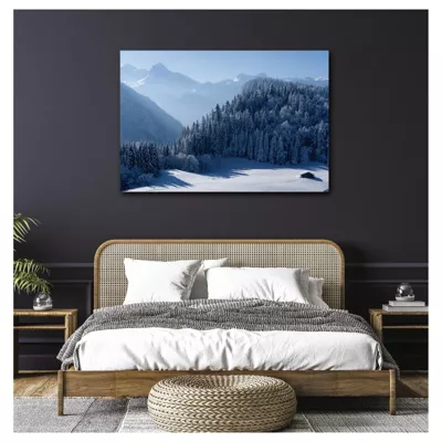 Tableau toile en kit SAMOENS 140 x 95 cm – Toile textile sans PVC, Made in France par Scenolia