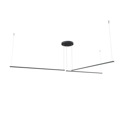 LUMICOM – SPLINT 3X Suspension, STRIP LED, 17W/m, 4000K, métal, gris anthracite, L100cm