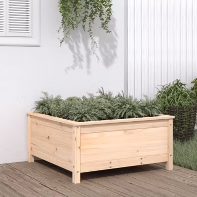 vidaXL Jardinière 82,5×82,5×39 cm bois de pin massif 825296