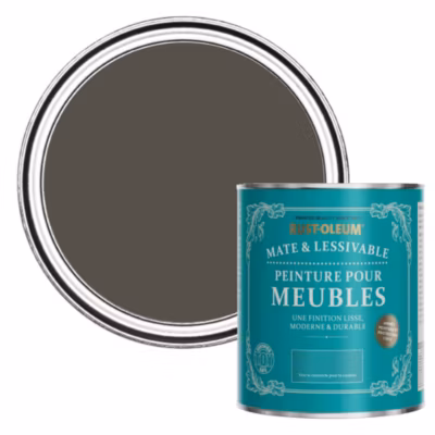 Peinture Marron Mate et Lessivable pour Meubles, Finition Mate – RUST-OLEUM – Brun Terre 750ml