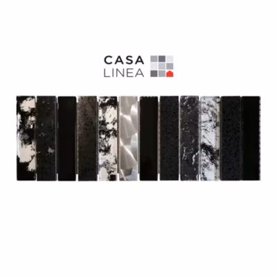LISTEL CHARLESTON DARK VERTICAL 1 PIÈCE  10 X 30 CM CASA LINEA