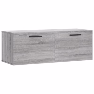 vidaXL Armoire murale sonoma gris 100×36,5×35 cm bois d&rsquo;ingénierie 830162