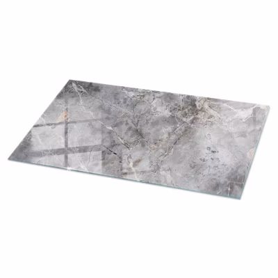 Dessus de table en verre trempé Wallfluent 120×60 cm Motif naturel de marbre