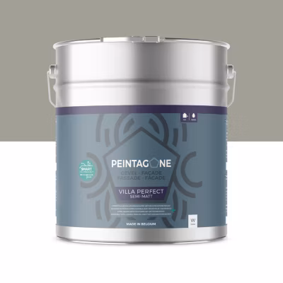 Peinture de finition extra durable pour murs intérieurs & façades – Villa Perfect, 10 l, Elephant Skin (PE153)