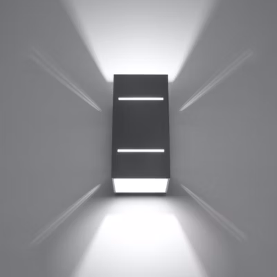 Applique en aluminium 1 ampoule 3000K – 10x12x20cm Sollux