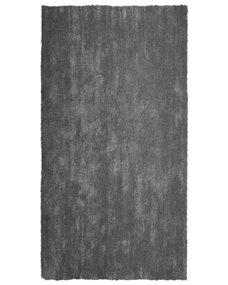 Tapis à poils longs DEMRE Gris foncé 80 x 150 cm