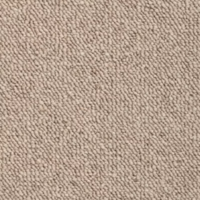 Moquette pure laine vierge bouclée – Mallow – Beige – Rouleau de 4m x 1m