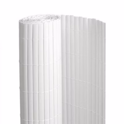 Canisse en PVC blanc – 90% d&rsquo;occultation – Long 9 m, Hauteur 1 m