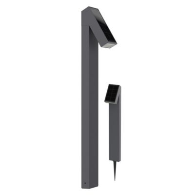 Lampe solaire de jardin à LED IP65 500 lm avec mât et capteur crépusculaire – 3000K