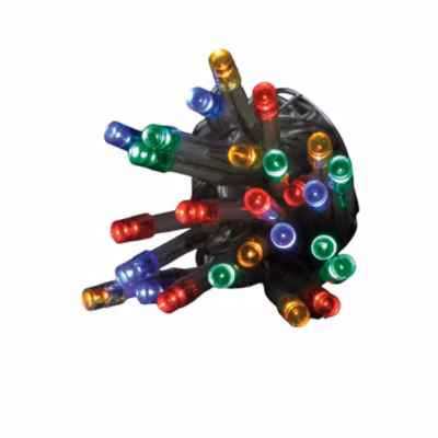 Guirlande électrique 80 Led multicouleur 3 m fil transparent