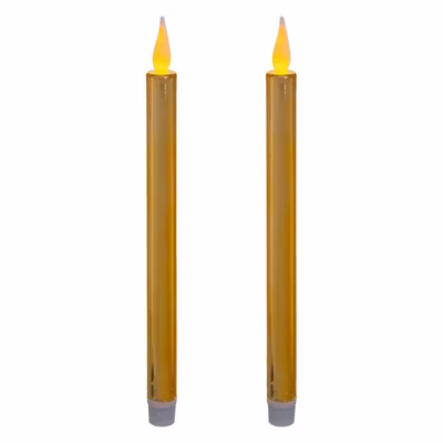 Bougies bâton led colorama de noël lot de 2 – feeric lights & christmas