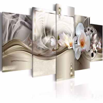 Tableau Golden Escapade 100×50 cm