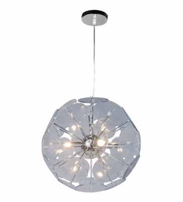 Lustre luminaire boule suspendue pour plafond 3 feux