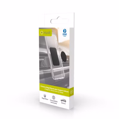 Muvit 2 aimants magnétiques pour support voiture