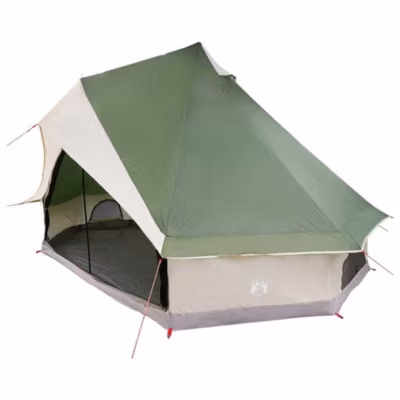 Tente Tipi avec toit Vert 400 x 346 x 250 cm taffetas vidaXL