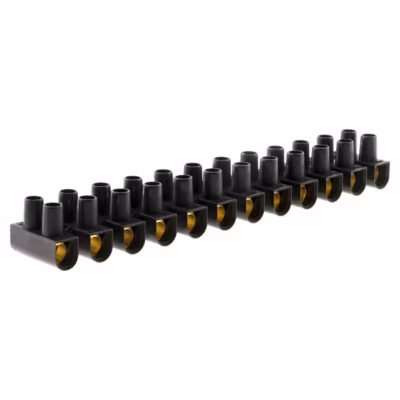 Barrette 12 plots section 16mm² – Noir – Zenitech