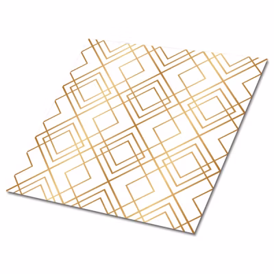 Carreaux vinyle Tulup 30×30 cm Lignes dorées 9 pcs