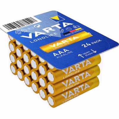 VARTA Longlife AAA Big Box 24 – Pile LR3 (AAA) alcaline 1,5 V 1200 mAh