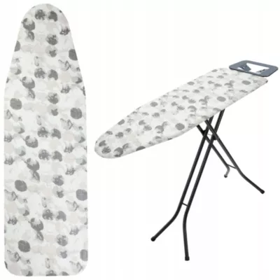 KADAX Housse de planche à repasser140x50 cm gris à pois