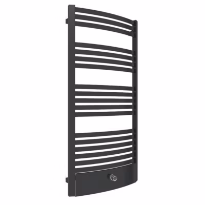 Sèche-serviette eau chaude noir de 860mm de haut et 400mm de large – 369 Watt – DEX860/400PZXN