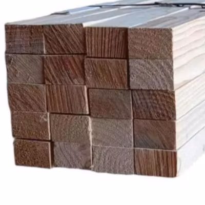 Lot de 10 lattes en sapin brossé 45x65x1050 mm