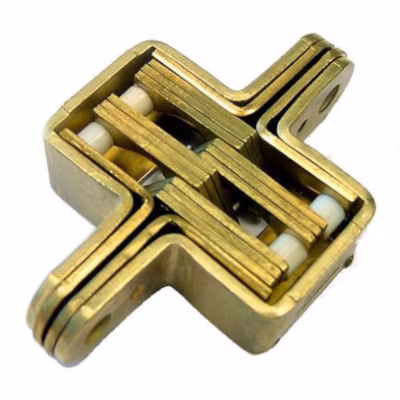 Charnière invisible à entailler 105x20mm finition laiton – OUTILLAGE PROGRESS – CP0103