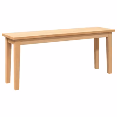 Banc 110 cm bois massif caoutchouc vidaXL