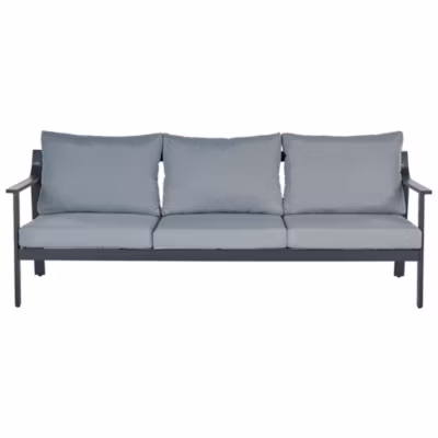 Canapé de jardin 3 places KIATO Métal Gris foncé