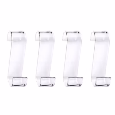 4 Chauffe-Serviettes En Résine Thermoplastique Transparente