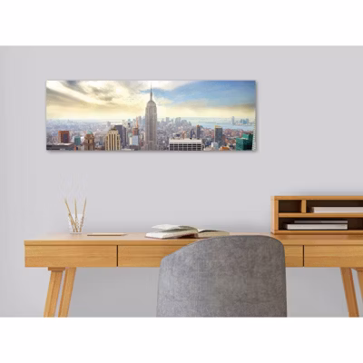 Tableau toile XXL en kit Nyc 90 x 30 cm – Toile textile sans PVC