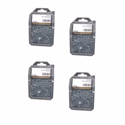 4 Coques de 100 Vis Bois Tête Fraisée Pozidriv 5 x 50 mm – Zingué blanc – D-Work