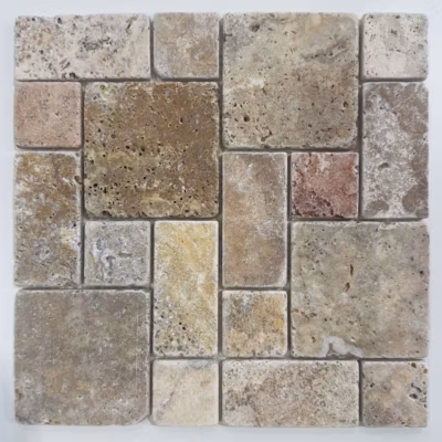 Mosaïque en Travertin Scabas – Pattern