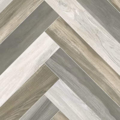 Sol Vinyle effet parquet coloré bâton rompu – Rouleau de 4m x 27m