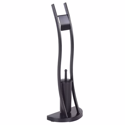 Porte-papier et porte-brosse SOACHA Métal Noir