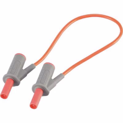 Cordon de mesure de sécurité MSB-501, 4 mm banane mâle – 4 mm banane mâle, 10 A, accessoire de mesure pour électricien, lot de 1.
