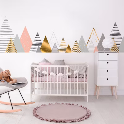 Stickers enfant montagnes scandinaves kalinka 110 x 185 cm