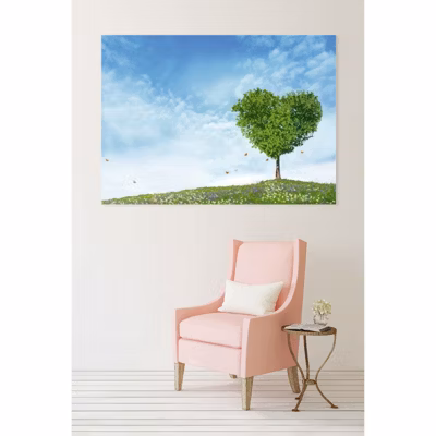 Tableau toile XXL en kit Mon Arbre Coeur 180 x 130 cm – Toile textile sans PVC