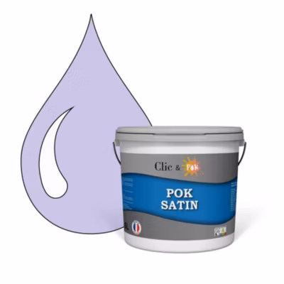 Peinture murs intérieurs satinée- Cuisine & Salle de bain POK SATIN – Sorbet Violet 50m² – 5L