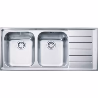 Evier Franke Neptune NEX221 – Inox Lisse – Egouttoir A droite