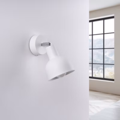 Applique en acier 1 ampoule 4000K – 19x11x17cm Sollux