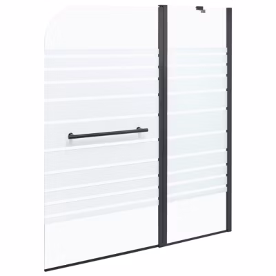 Paroi de bain douche TUAPI 140 x 120 cm Noir