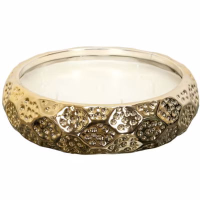 Bougie parfumée en céramique or du temps 7 mèches