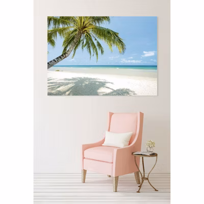 Tableau toile XXL en kit Plage Paradis 180 x 130 cm – Toile textile sans PVC