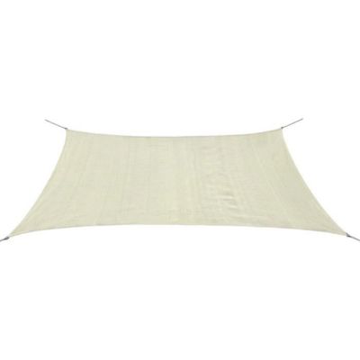 vidaXL Parasol en PEHD rectangulaire 2×4 m Crème