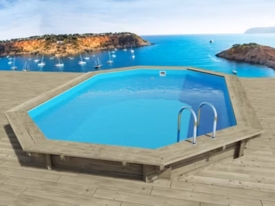 Piscine bois  » Miami 130  »  4.86 x 3.36 x 1.30 m